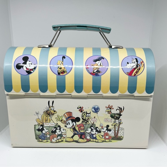 Vintage 1999 Disney Mickey Mouse Under the Big Top Metal Lunch Box GUC - Picture 4 of 6